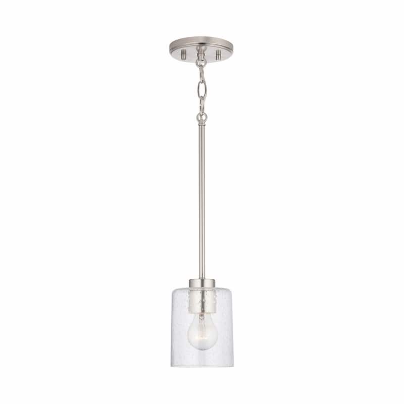 Greyson 1-light Hanging Pendant w/ Clear Seeded Glass