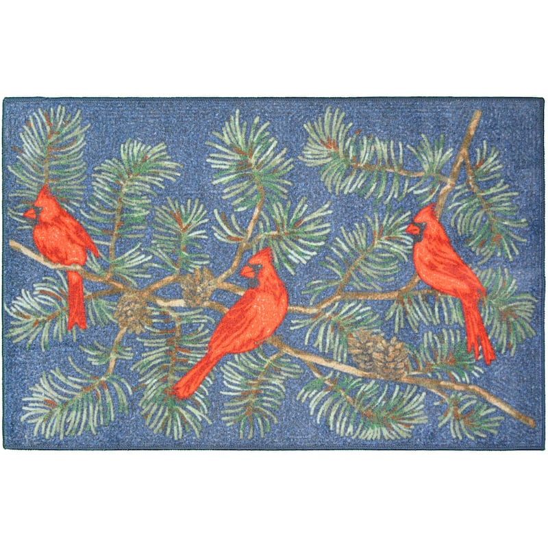 Cozy Cabin Cardinal Blue Accent Rug 30"x46" - 30"x46"