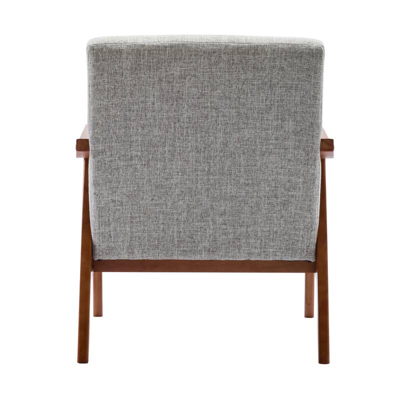 Carson Carrington Ingerod Tufted Fabric Accent Chair with Rubberwood Legs