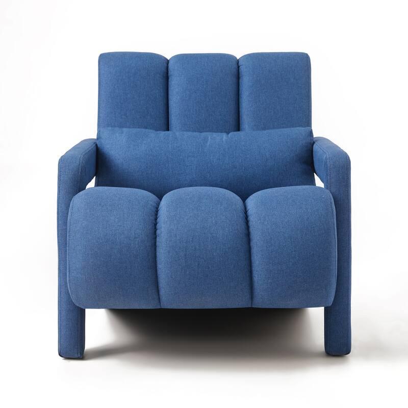 Modern Upholstered accent chair with a pillow