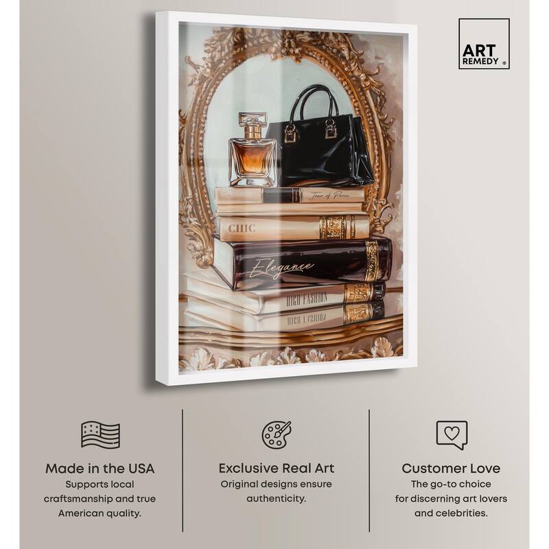 Elegant Glam by the Mirror Shadowbox by Art Remedy