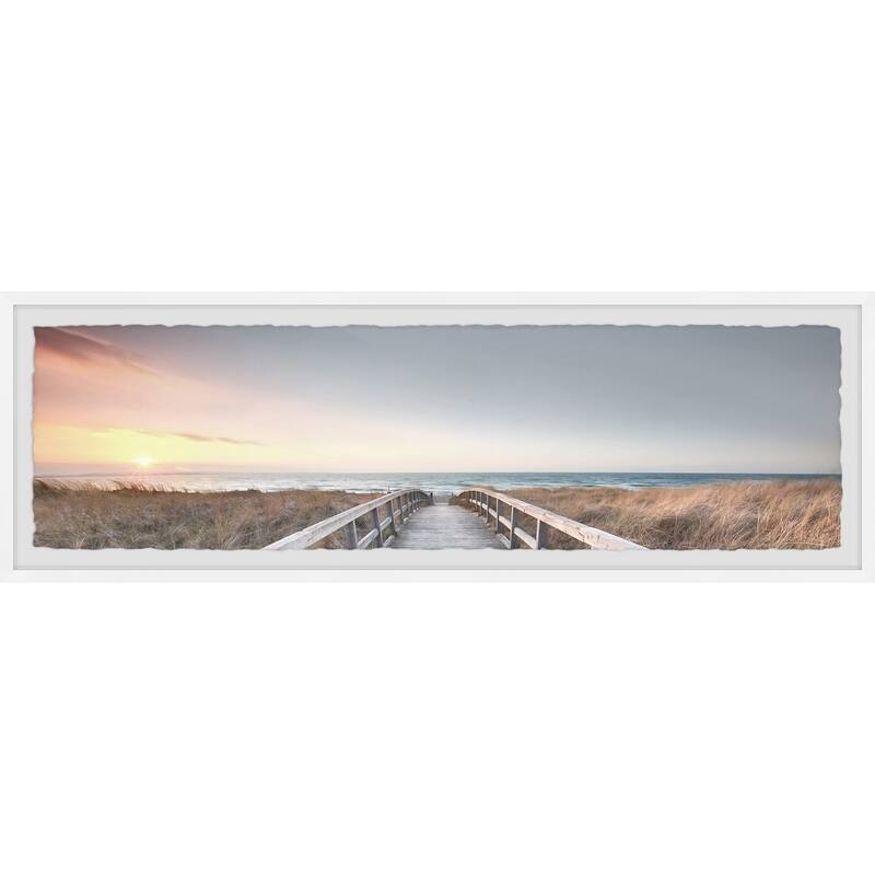 'Cool Sunset' Framed Painting Print