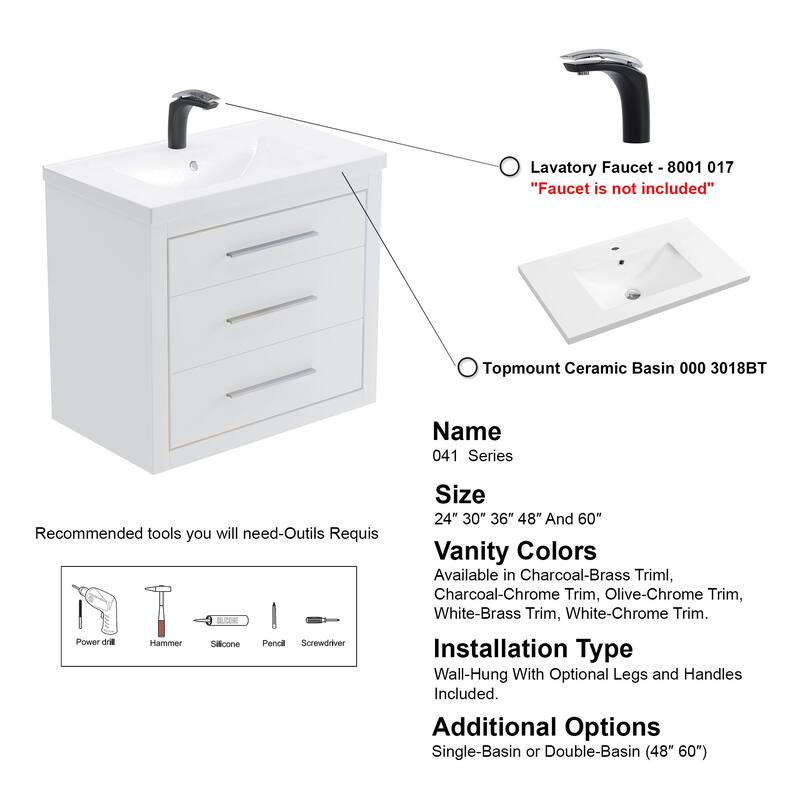 LaLa 30" Single Vanity Set
