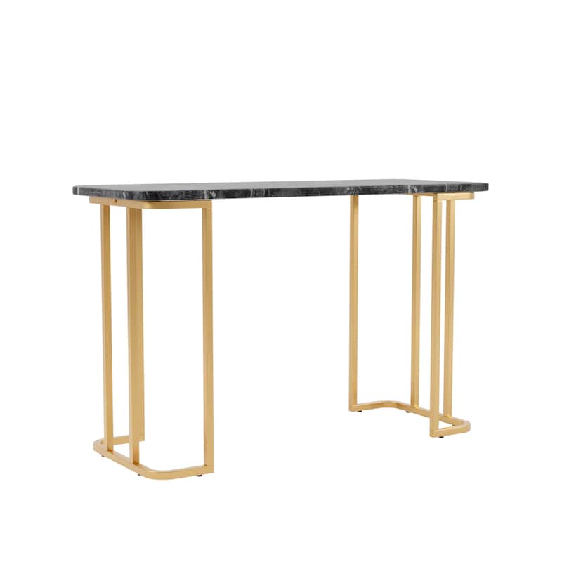 Deeanne Contemporary 47-inch Faux Marble Sofa Table by Furniture of America