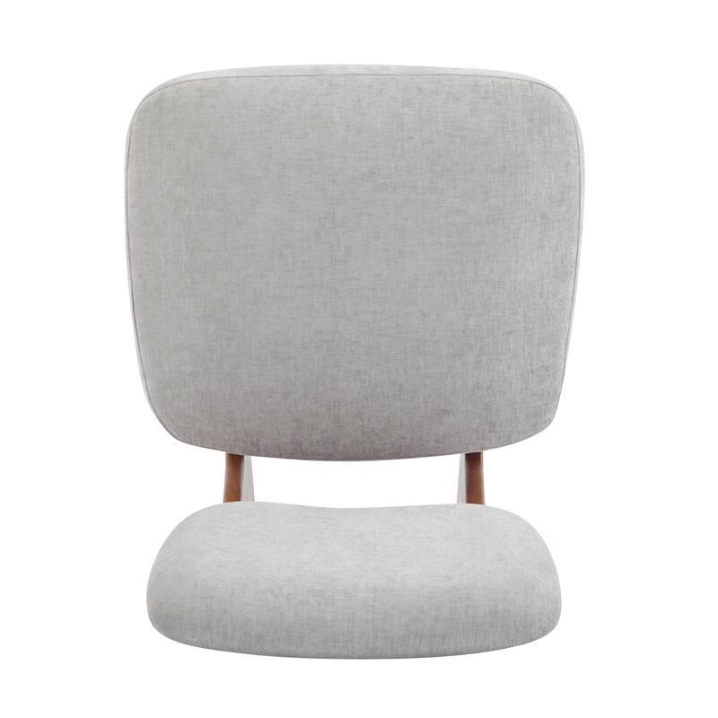 [Set of 2] Modern Polyester Lounge Chairs - Sturdy Wood Base, Minimalist Design.