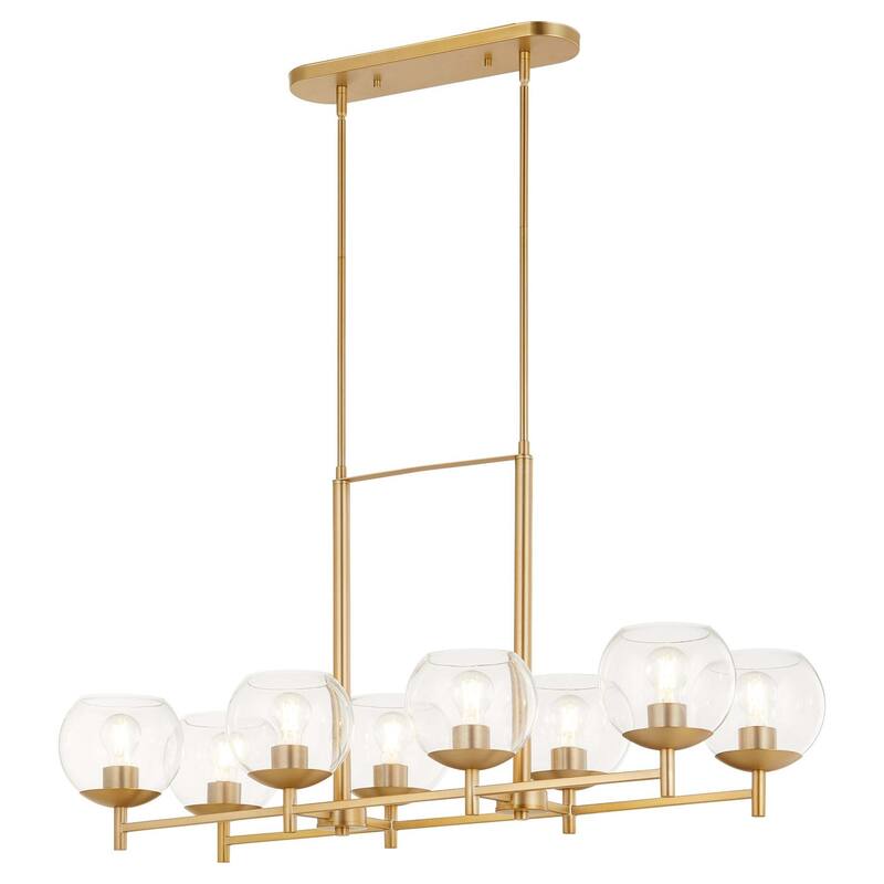 Quorum International 688-8 Lyon 8 Light 42" Wide Linear Chandelier