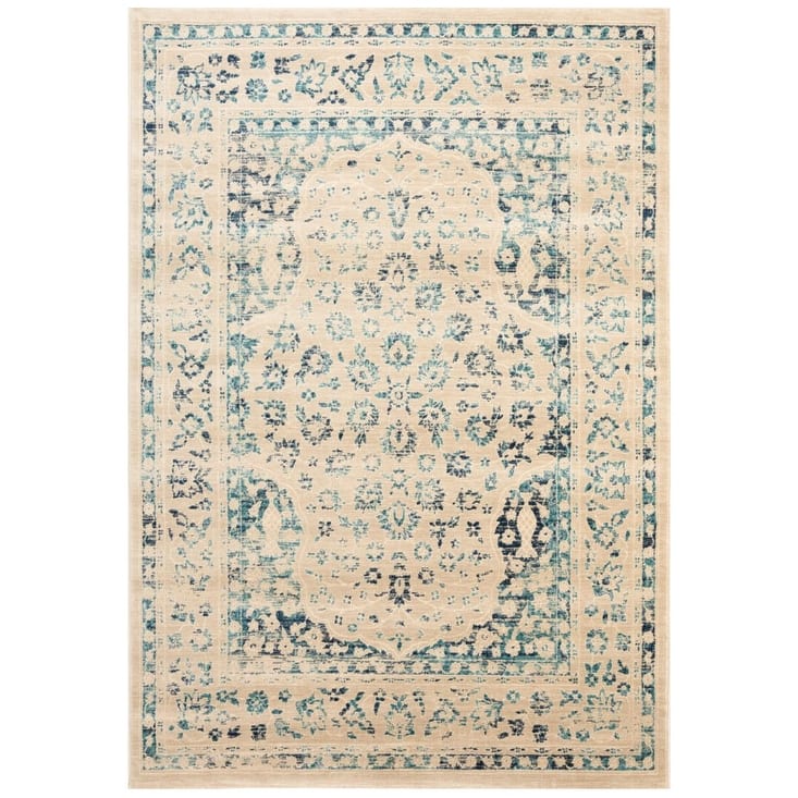 SAFAVIEH Evoke Arba Distressed Vintage Boho Rug - 4' x 6' - Beige/Turquoise