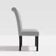 High-Back Tufted Nailhead Upholstered Dining Chairs (Set of 6)