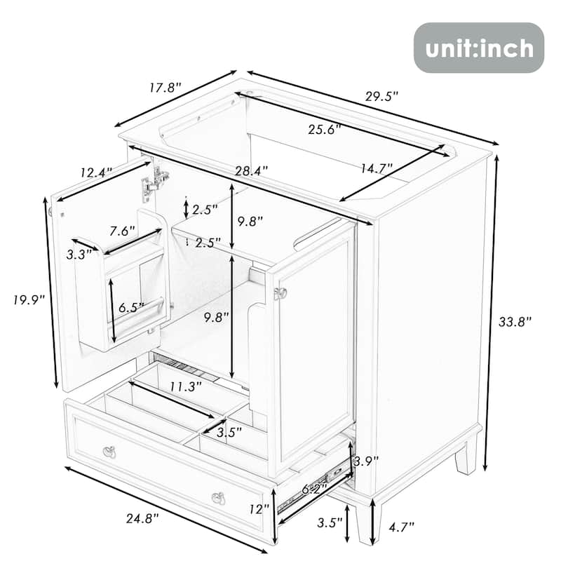 Bathroom Vanity without Sink