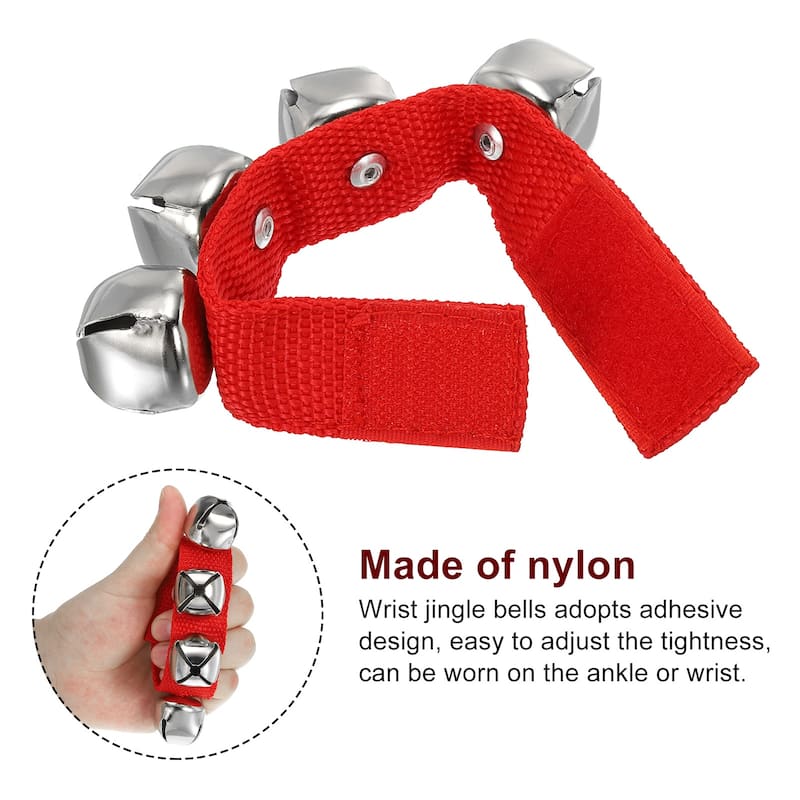 4pcs Wrist Bells, Jingle Bells Ankle Percussion Instruments Musical