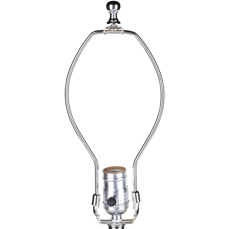 Artistic Weavers Wyther Table Lamp with Green Base and Beige Shade