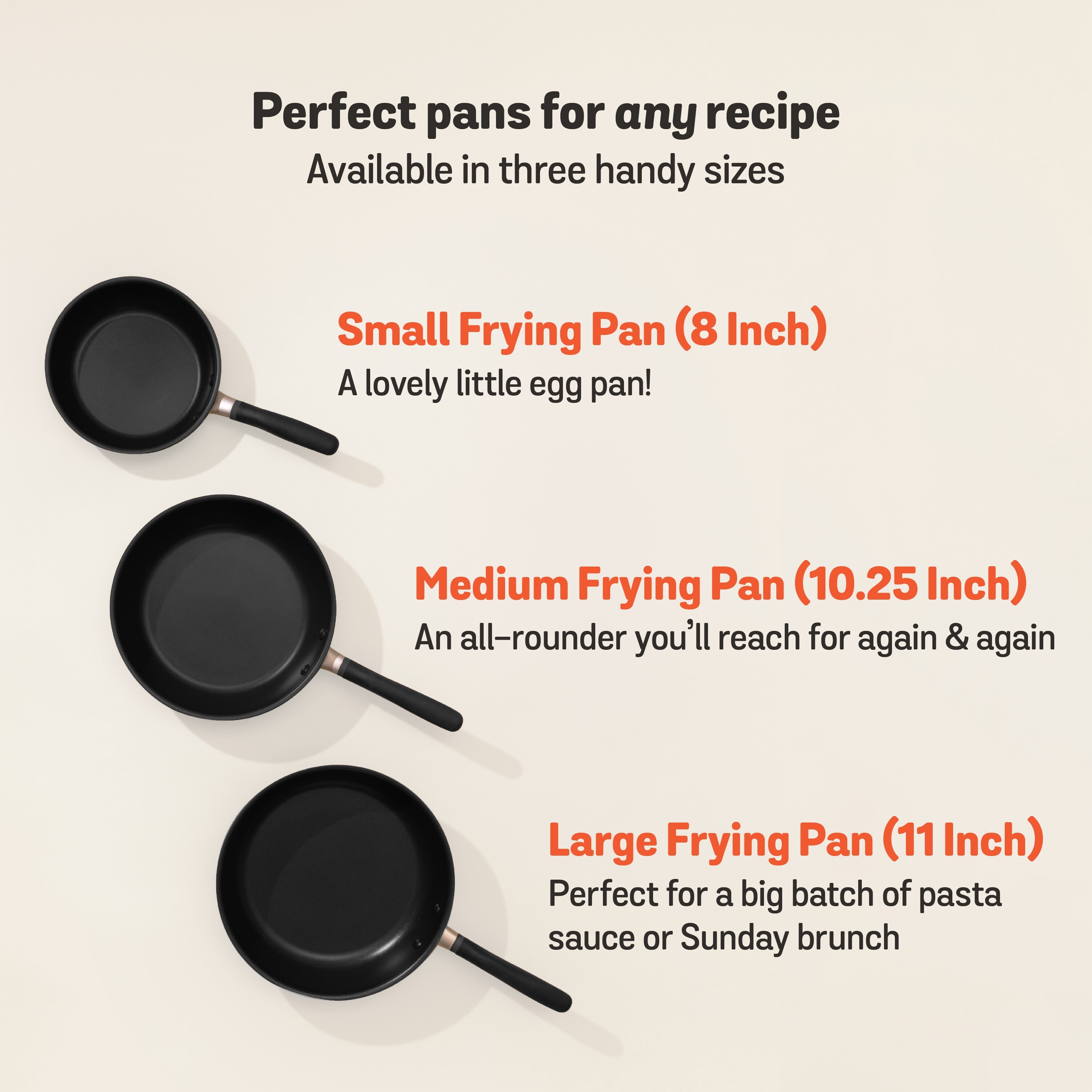 Meyer Accent Series 10.25 Hard Anodized Ultra Durable Nonstick Induction Frying Pan Matte Black