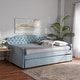preview thumbnail 2 of 18, Silver Orchid Titus Contemporary Tufted Velvet Daybed with Trundle