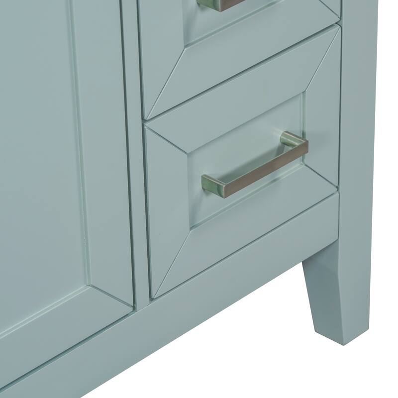 GDFStudio - Avalon 30-Inch Bathroom Vanity Base Cabinet, Multi-functional Cabinet, Solid Wood & MDF Board, Painted Finish