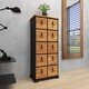 preview thumbnail 9 of 17, Brown Wood Rustic Chest 44 x 19 x 12