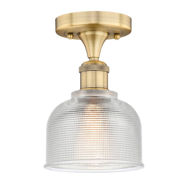 Innovations Lighting Edison Dayton - 1 Light 6" Semi-Flush Mount