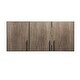 preview thumbnail 28 of 31, Prepac Elite 54 inch Wall Cabinet - 54 Inch Drifted Gray
