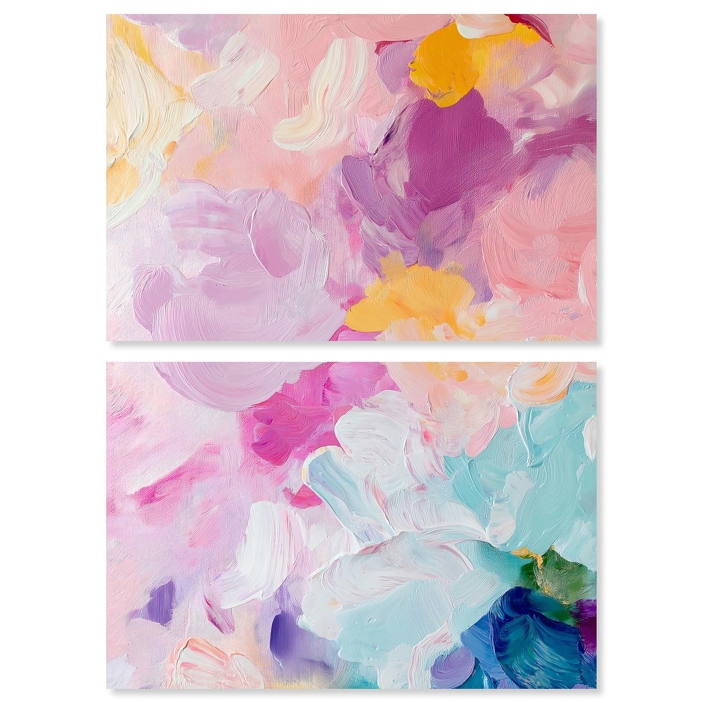 Misty Layers Canvas Set of 2 by Art Remedy, Gallery Wrapped