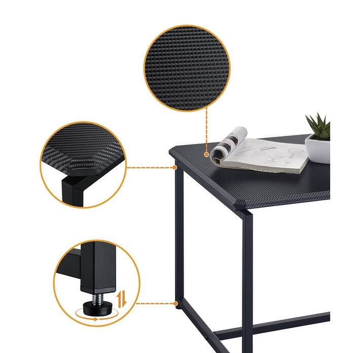 GT 3 Piece Carbon Fiber Wrap Coffee Table and End Table Set