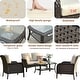 preview thumbnail 24 of 60, OVIOS 4-piece Water-Resistant Wicker Deep Seating Outdoor Sofa Set