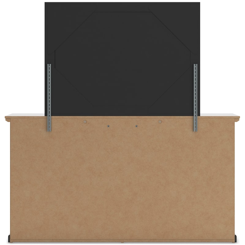 Signature Design by Ashley Maribel Black Bedroom Mirror - 42" W x 1.3" D x 31" H