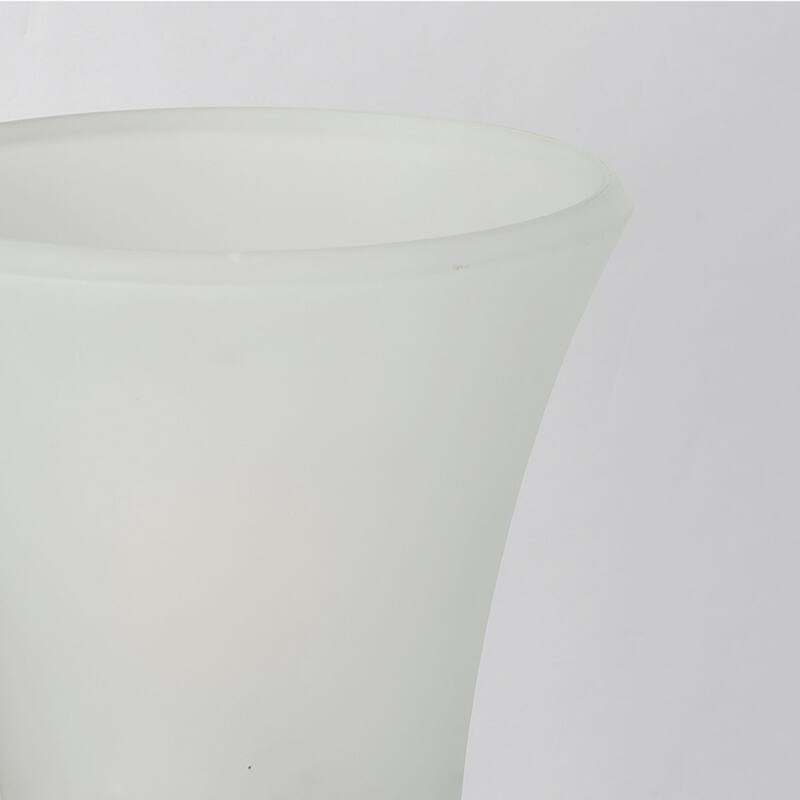Classic Collection One-Light Matte Black Etched Glass Traditional Bath Vanity Light - 5 in x 7 in x 8 in