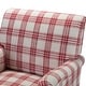 preview thumbnail 7 of 7, Mandan 29.5" Wide Contemporary Upholstered Amchair with Plaid Pattern by HULALA HOME