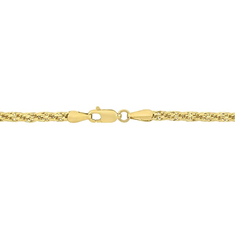 Miadora 3mm Infinity Rope Chain Necklace in 14k Yellow Gold-20 in