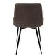 preview thumbnail 5 of 12, Carbon Loft Richard Black Metal Industrial Dining Chairs (Set of 2) - N/A