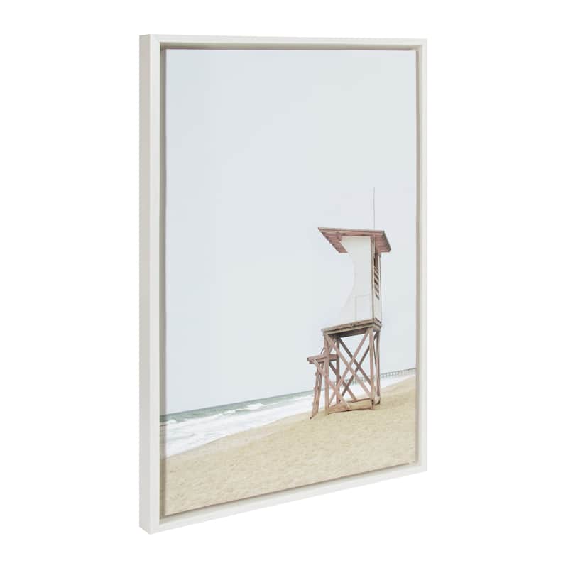 Kate and Laurel Lifeguard Tower Canvas by The Creative Bunch Studio