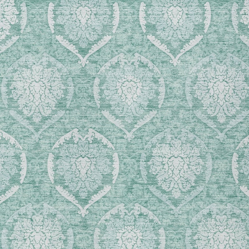 HomeRoots Medallion Transitional Rectangle Outdoor Rug