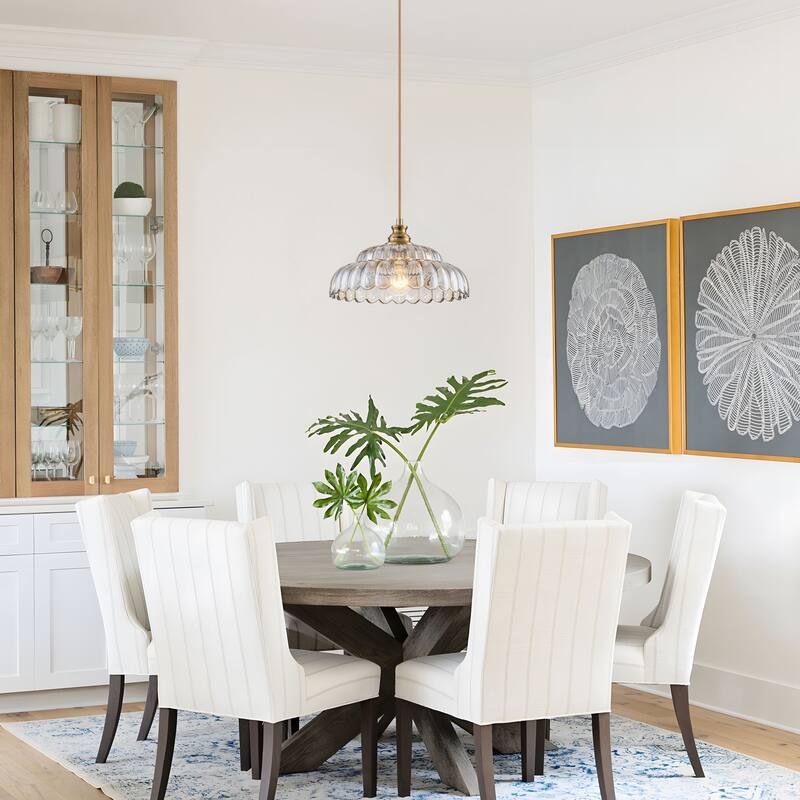 Starsky Modern 1-Light Single Novelty Glass Pendant