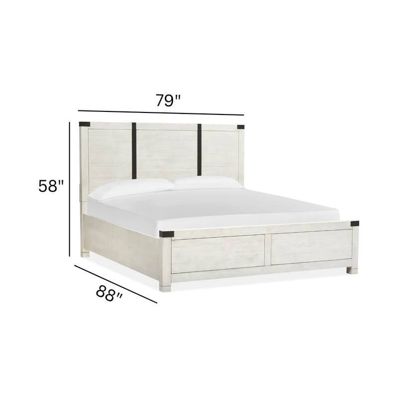 Magnussen Home Chesters Mill Alabaster Panel Bed