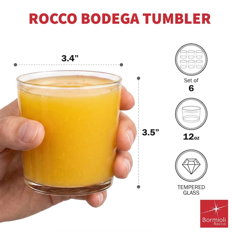 Bormioli Rocco Set of 6 Bodega Tumbler