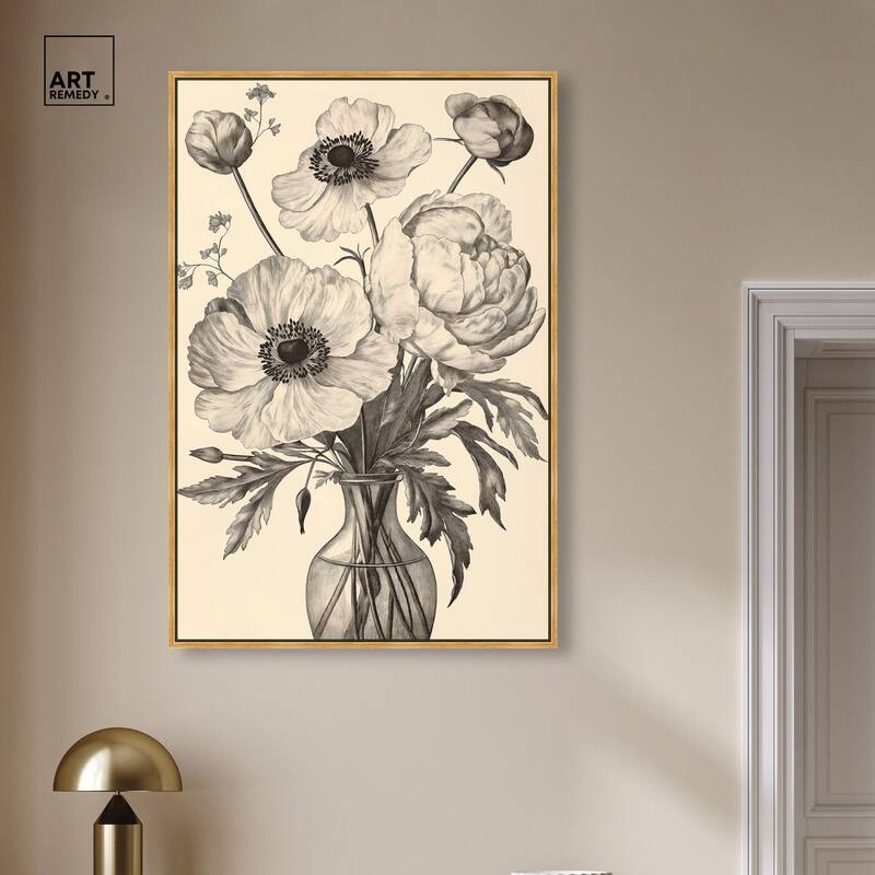 Vase of Vellum Canvas by Art Remedy