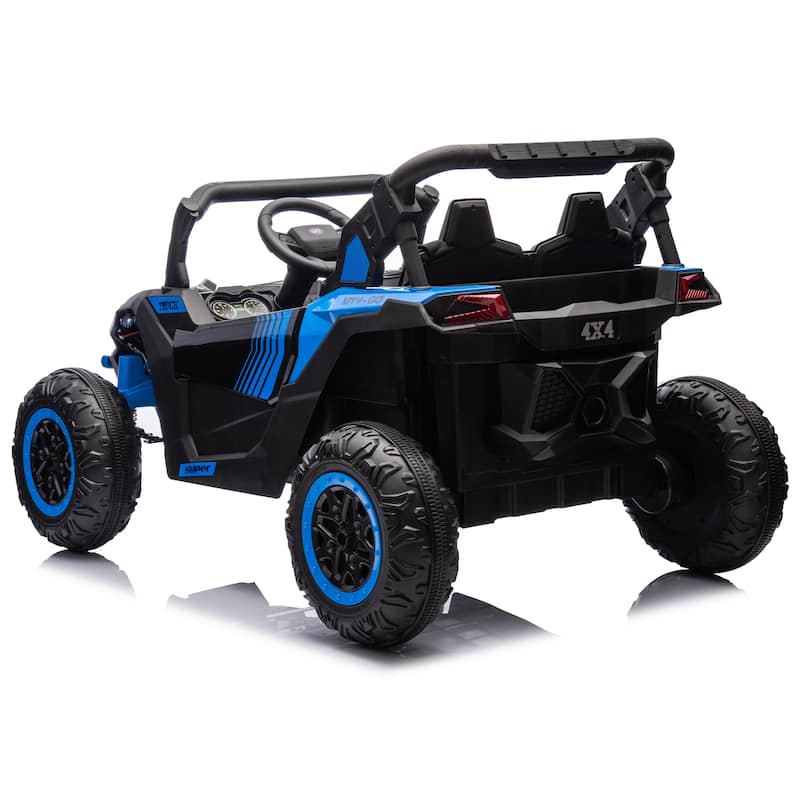 24V 2-Seater Kids Ride on Car Off-Road Toy Car Blue Electric Car