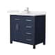Option Dark Blue / Giotto Quartz Top / Brushed Nickel
