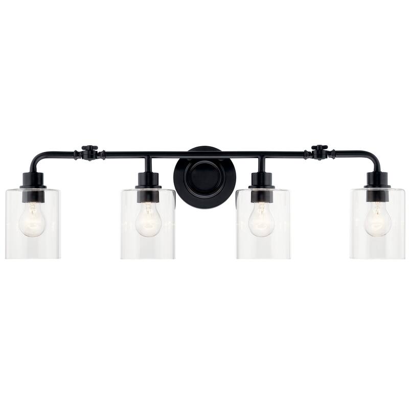 Kichler Lighting Gunnison 33.75 inch 4-Light Vanity Light Black