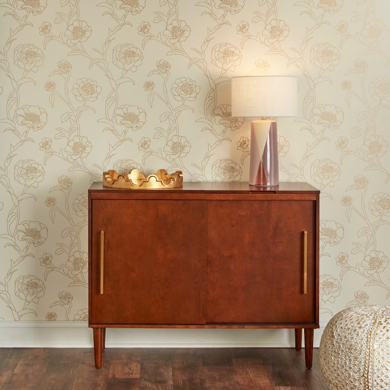 Peonies Removable Peel and Stick Wallpaper