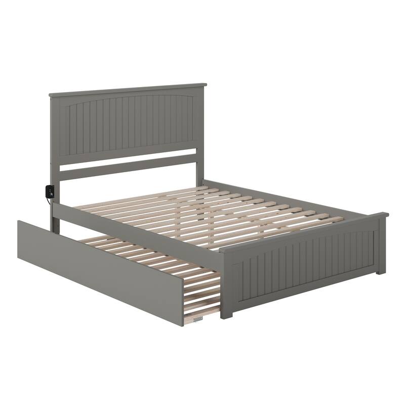 Nantucket Bed with Matching Footboard and Twin XL Trundle