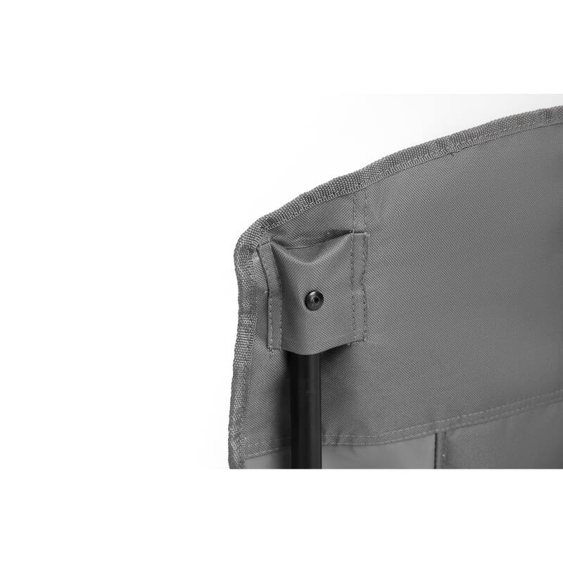 Anmytek Collapsible Padded Camping Chair with Cup Holder High Backrest and Mesh Panel Foldable Outdoor Chair