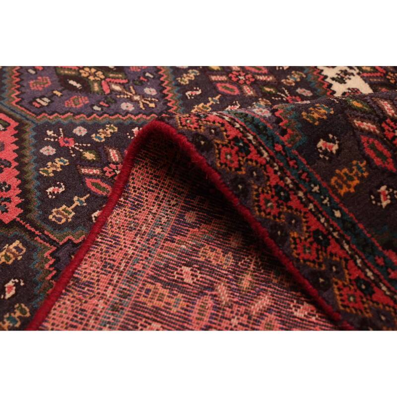 ECARPETGALLERY Hand-knotted Kayseri Vintage Dark Navy, Red Wool Rug - 5'4 x 7'2
