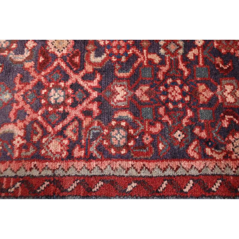 ECARPETGALLERY Hand-knotted Andelz Dark Navy Wool Rug - 3'4 x 10'4