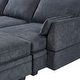 preview thumbnail 7 of 6, Large U-Shape Modular Sectional Sofa, Convertible Sleeper Sofa with Reversible Chaise