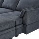 preview thumbnail 24 of 31, Modern U-Shape Sectional Sofa, Convertible Sofa Bed for Living Room with Storage Spaces