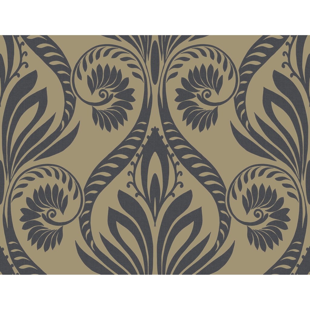 Seabrook Designs Bonaire Damask Unpasted Wallpaper