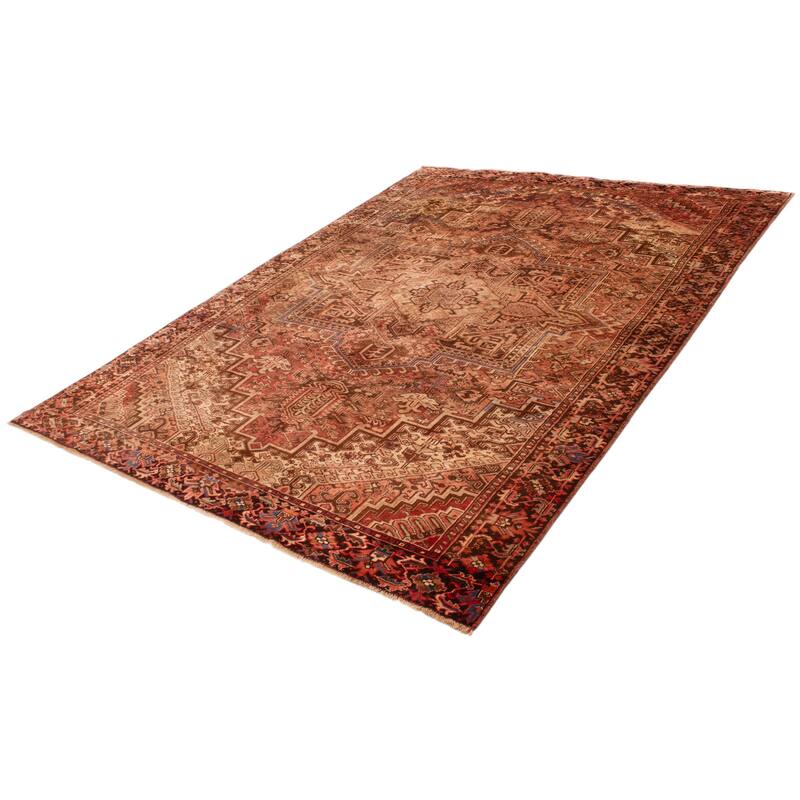ECARPETGALLERY Hand-knotted Sarabi Copper Wool Rug - 9'7 x 12'11