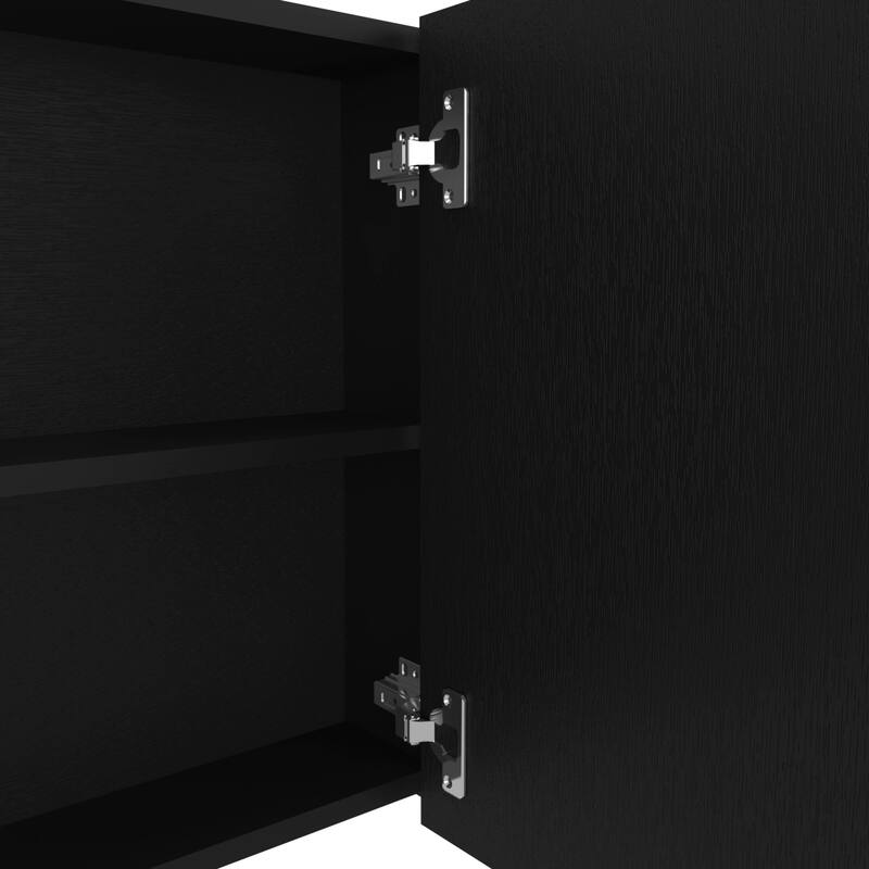 Wall-Mounted Bathroom Medicine Cabinet - 19.7" H, 31.5" W, 2 Mirrored Doors, 3 Shelves, Space-Saving Storage