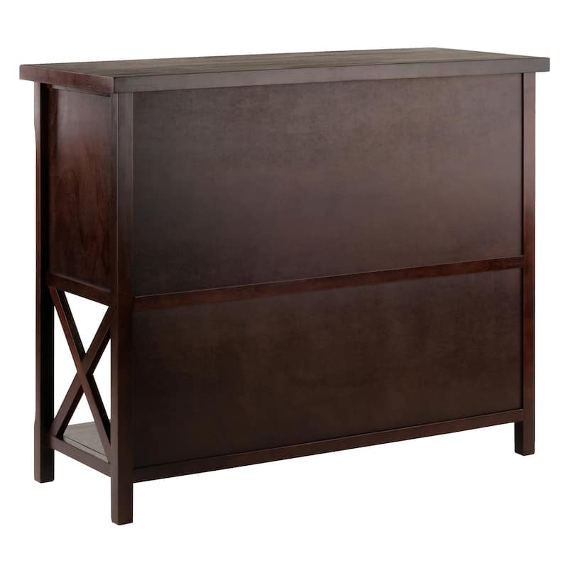 Xola Buffet Cabinet, Cappuccino - 43.8"W x 18"D x 35.9"H