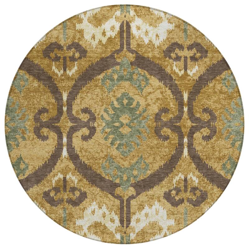 Machine Washable Indoor/ Outdoor Global Empire Chantille Rug